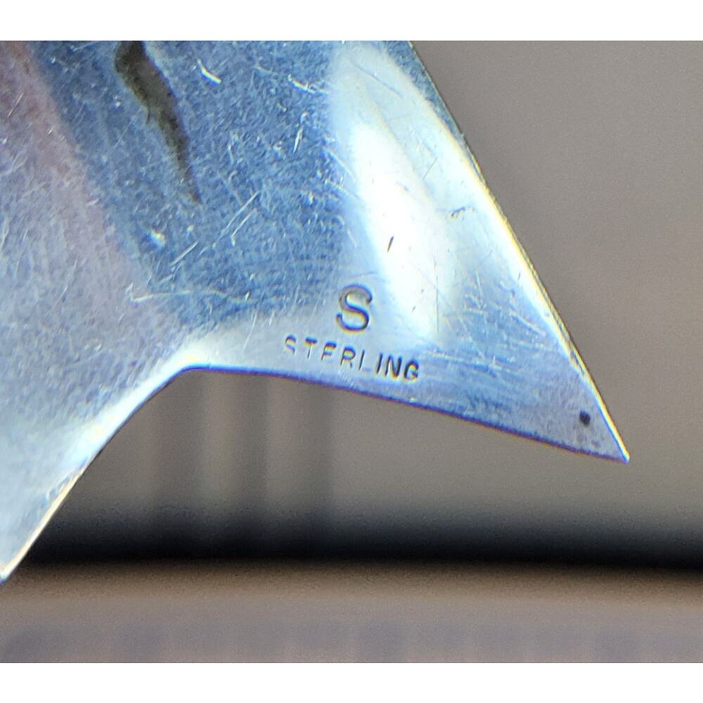 Sterling And Onyx Triangular Dangle Drop Earrings… - image 7